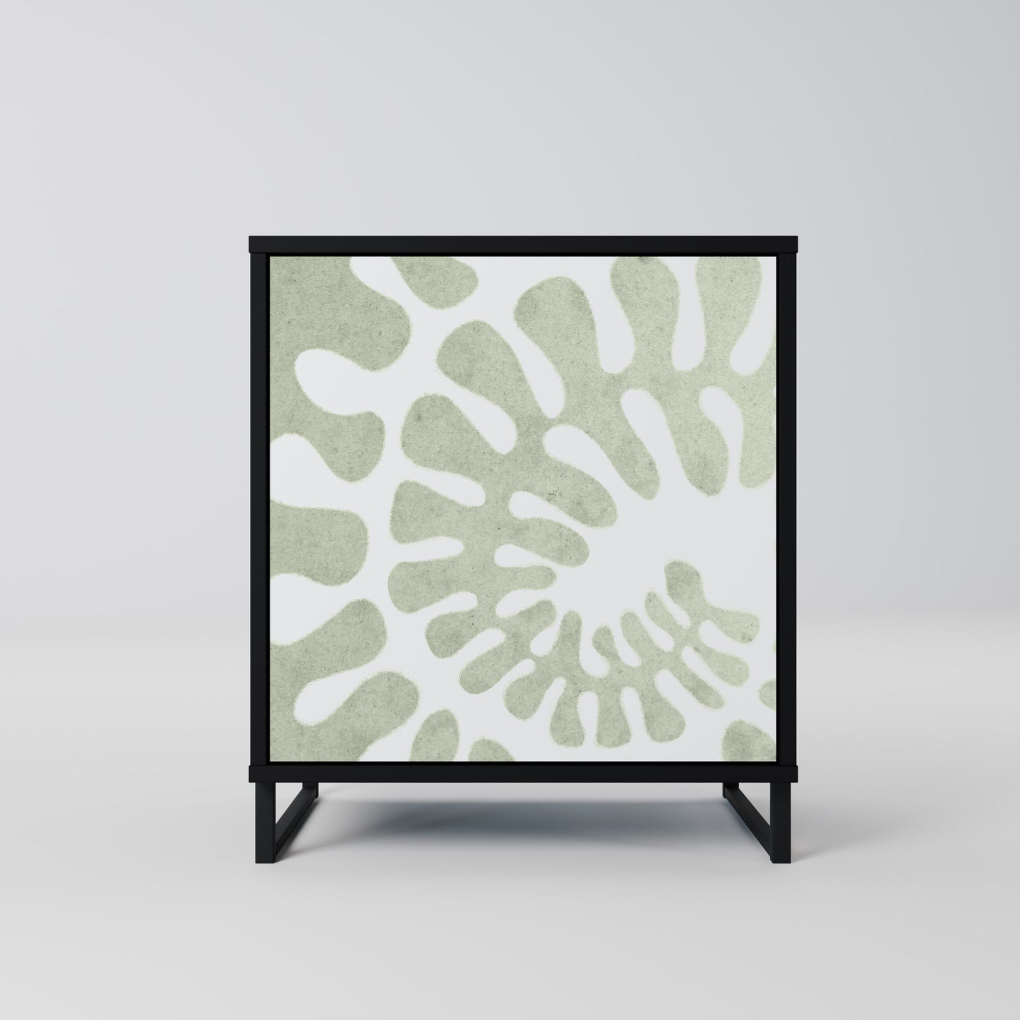 Credenza HELIX DANCE a 1 anta con finitura nera