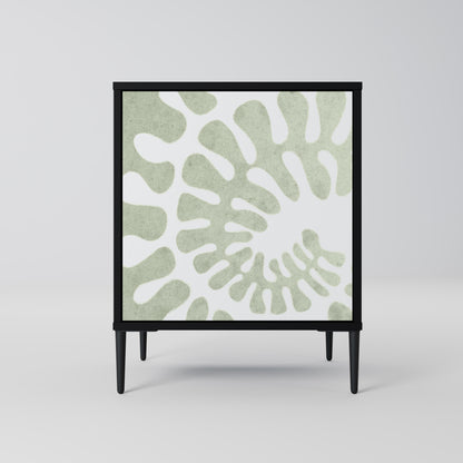 Credenza HELIX DANCE a 1 anta con finitura nera