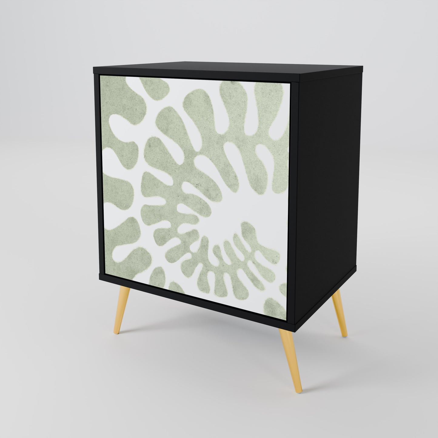 Credenza HELIX DANCE a 1 anta con finitura nera