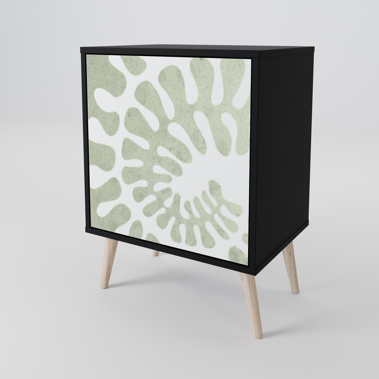 Credenza HELIX DANCE a 1 anta con finitura nera