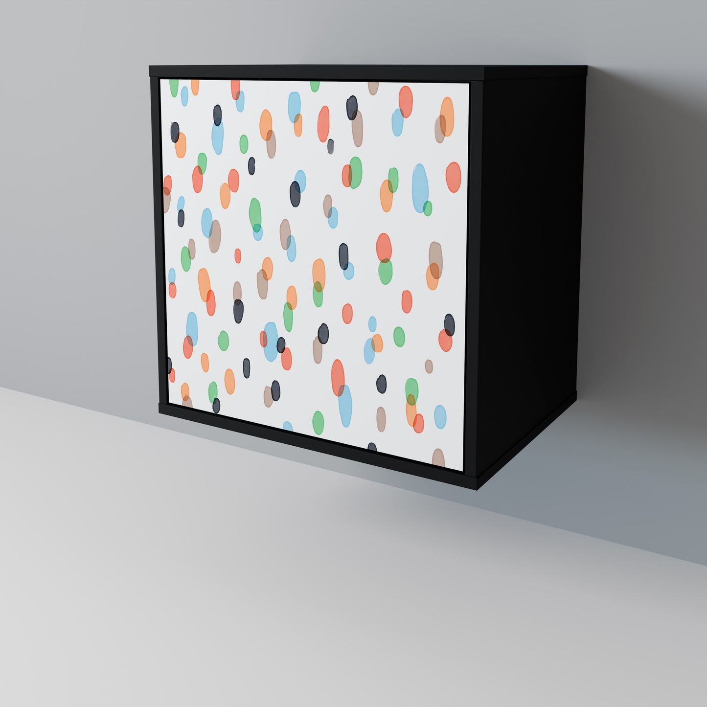 Credenza ENERGETIC SPOT a 1 anta con finitura nera