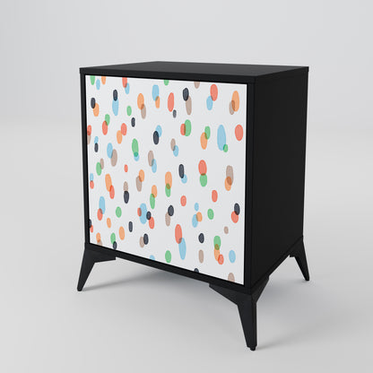 Credenza ENERGETIC SPOT a 1 anta con finitura nera