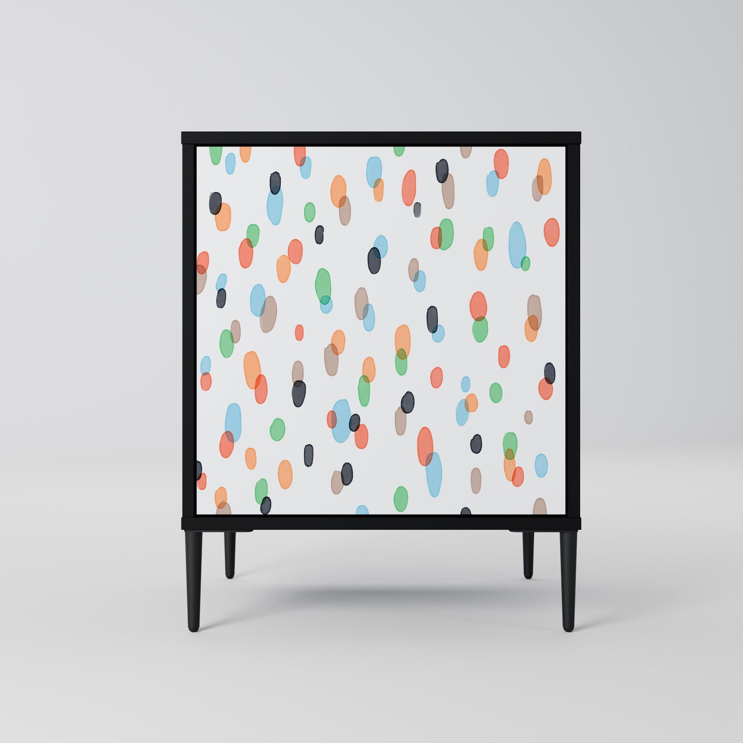 Credenza ENERGETIC SPOT a 1 anta con finitura nera