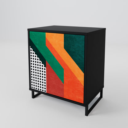 Credenza MAKESHIFT ARTISTRY a 1 anta con finitura nera