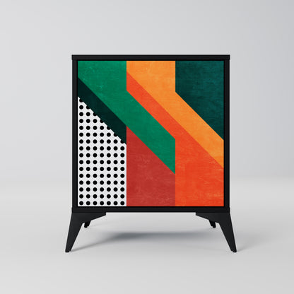 Credenza MAKESHIFT ARTISTRY a 1 anta con finitura nera