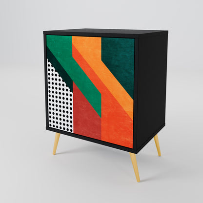 Credenza MAKESHIFT ARTISTRY a 1 anta con finitura nera