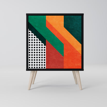 Credenza MAKESHIFT ARTISTRY a 1 anta con finitura nera