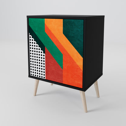 Credenza MAKESHIFT ARTISTRY a 1 anta con finitura nera