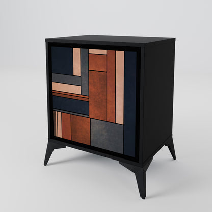 Credenza INTREPID FORMATION a 1 anta con finitura nera