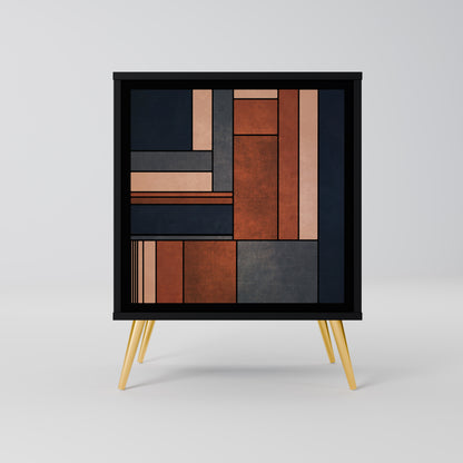 Credenza INTREPID FORMATION a 1 anta con finitura nera