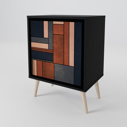 Credenza INTREPID FORMATION a 1 anta con finitura nera