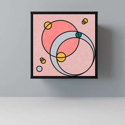 Credenza GOSSAMER ECHOES a 1 anta con finitura nera