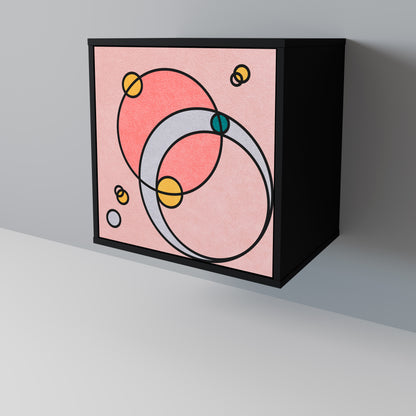 Credenza GOSSAMER ECHOES a 1 anta con finitura nera