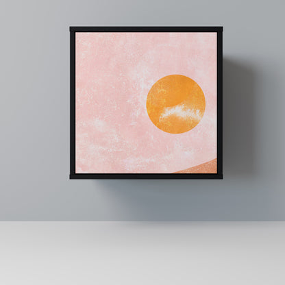 Credenza LUMINOUS SUNLIGHT a 1 anta con finitura nera