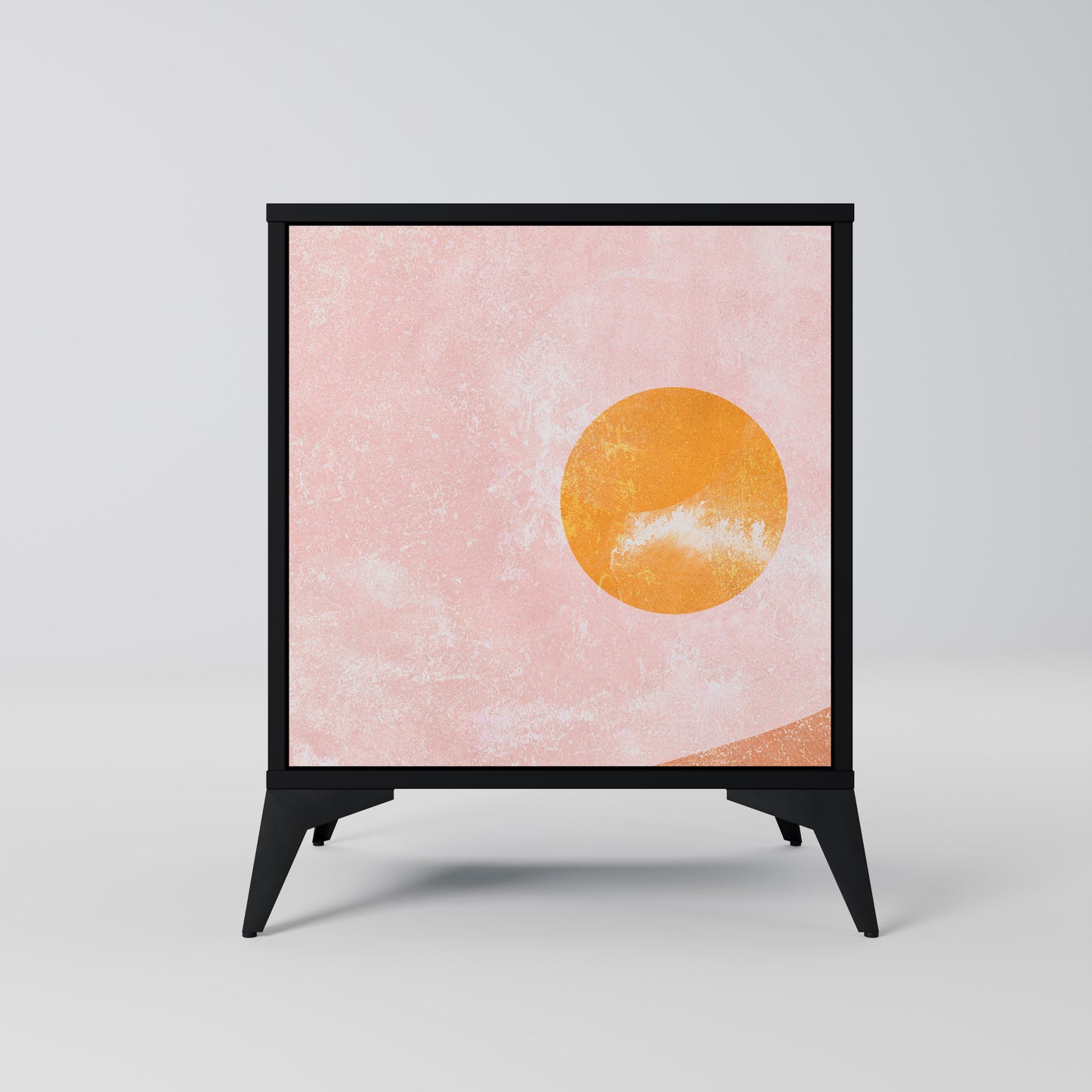 Credenza LUMINOUS SUNLIGHT a 1 anta con finitura nera