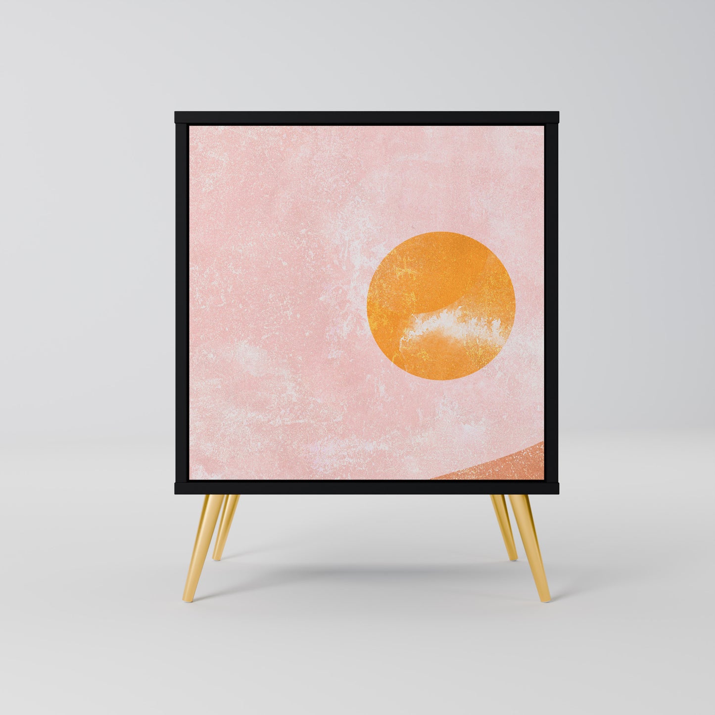 Credenza LUMINOUS SUNLIGHT a 1 anta con finitura nera