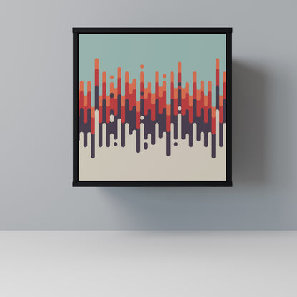 CHROMA CONTOURS 1-Door Sideboard in Black Finish