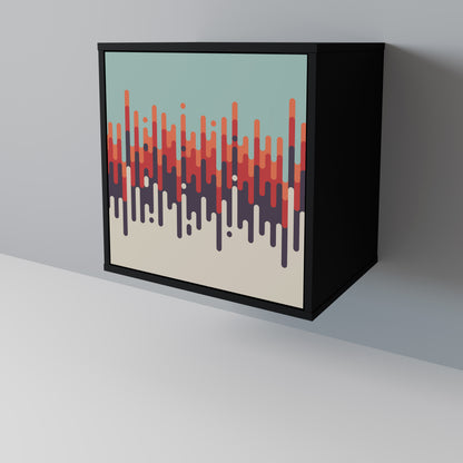 CHROMA CONTOURS 1-Door Sideboard in Black Finish