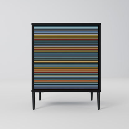 LINEOUT SPECTRUM 1-Door Sideboard in Black Finish