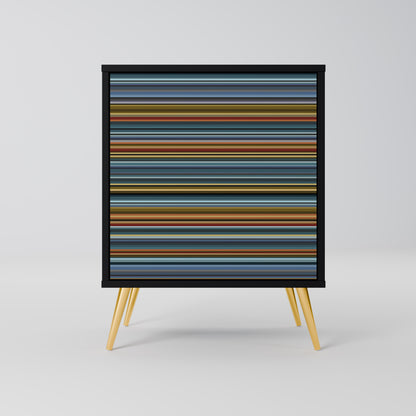 LINEOUT SPECTRUM 1-Door Sideboard in Black Finish