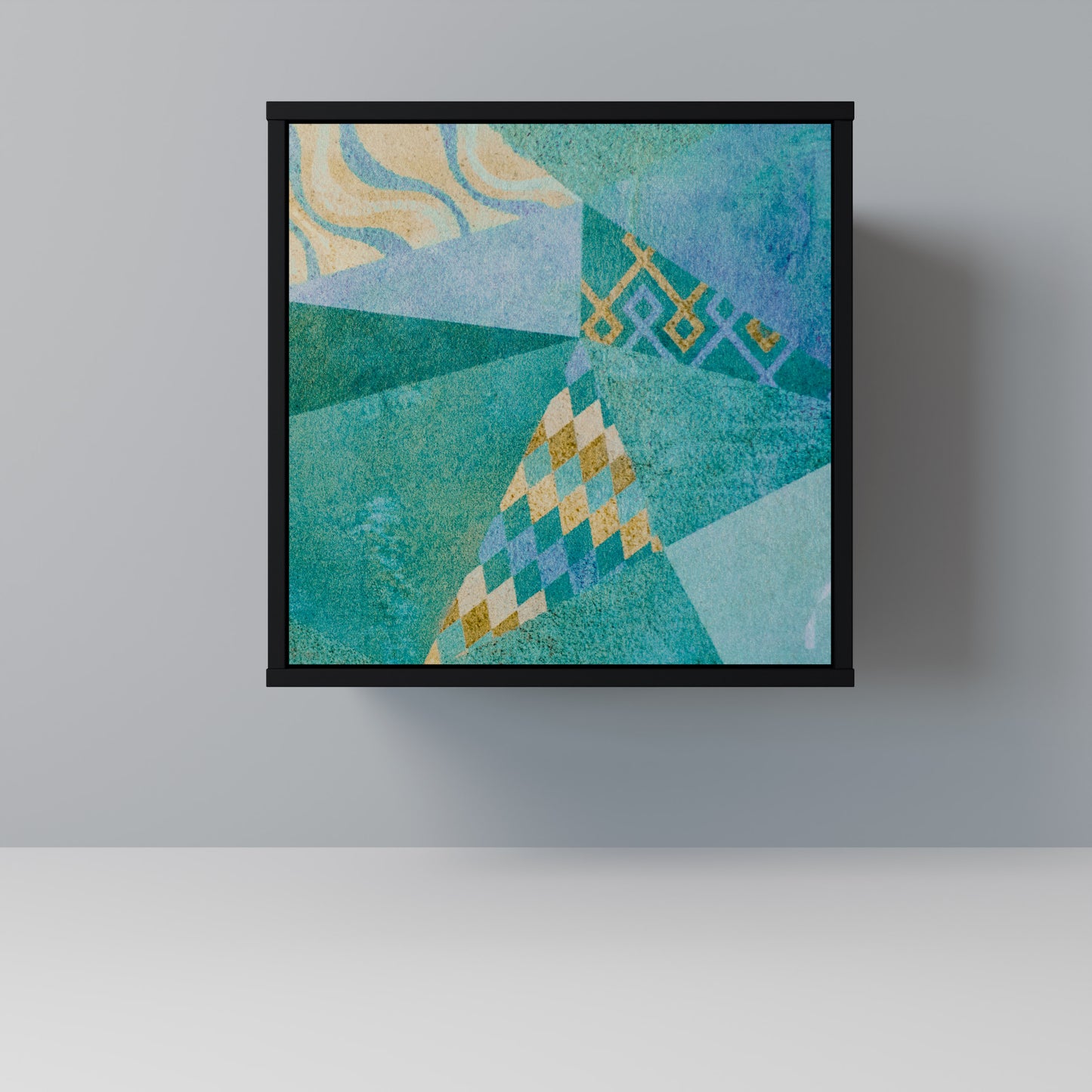 SPECTRUM SPLENDOR 1-Door Sideboard in Black Finish