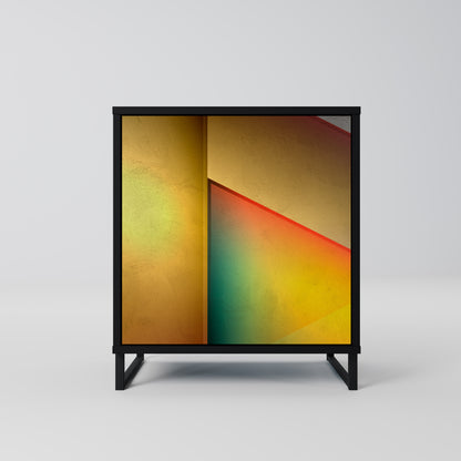 Credenza a 1 anta PIERCING SHARPNESS con finitura nera