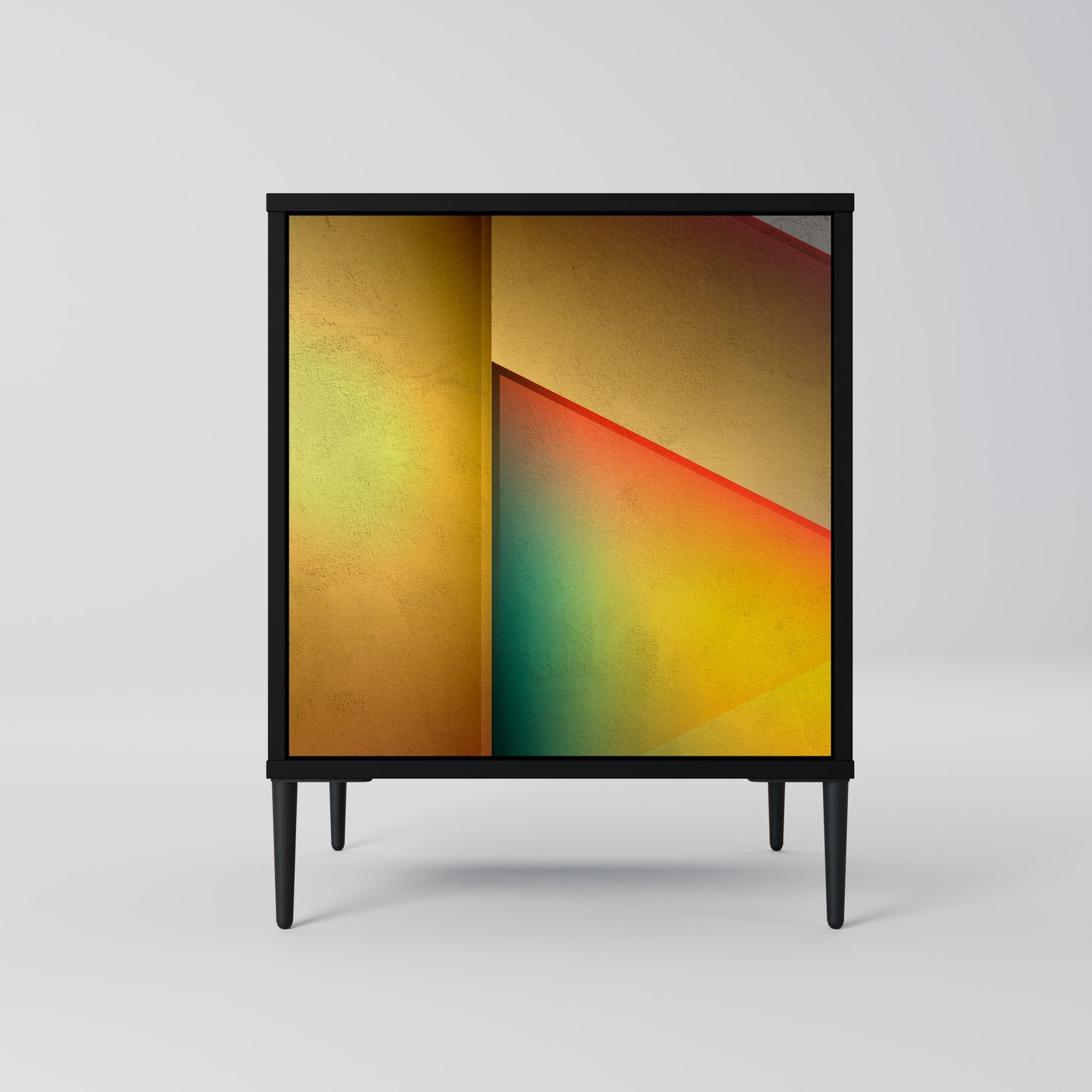 Credenza a 1 anta PIERCING SHARPNESS con finitura nera