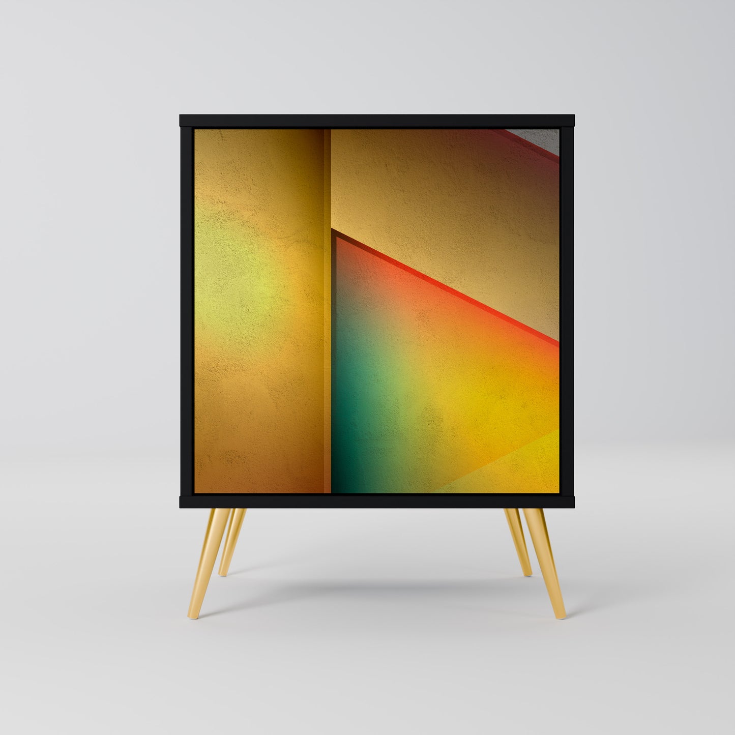 Credenza a 1 anta PIERCING SHARPNESS con finitura nera