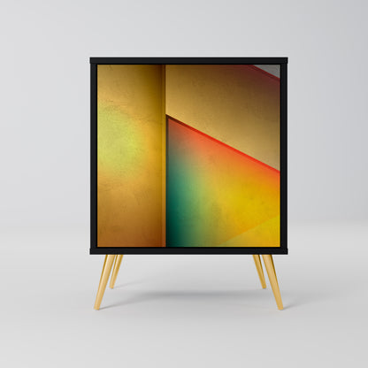 Credenza a 1 anta PIERCING SHARPNESS con finitura nera