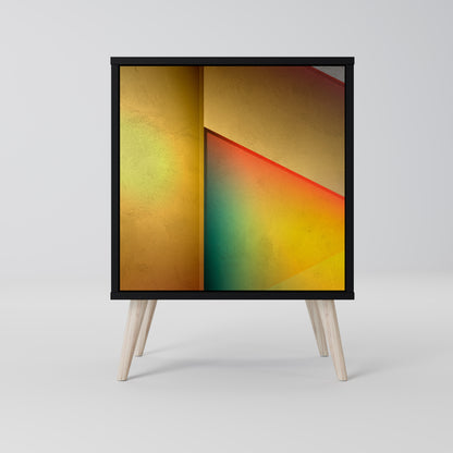 Credenza a 1 anta PIERCING SHARPNESS con finitura nera