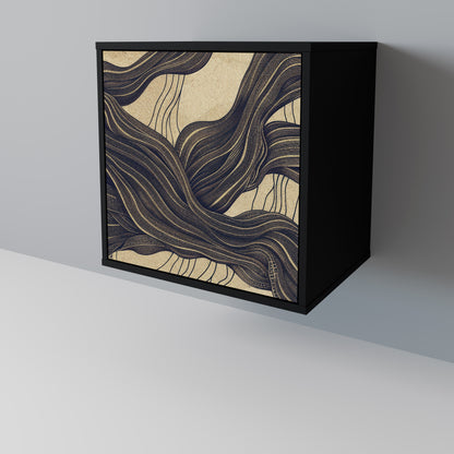 UNIFIED FRAGMENTS 1-Door Sideboard in Black Finish