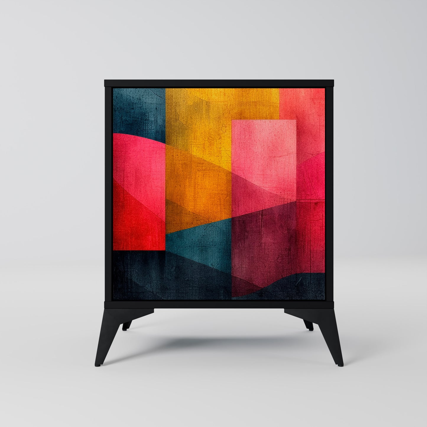 Credenza a 1 anta COLORFUL SOUNDS con finitura nera