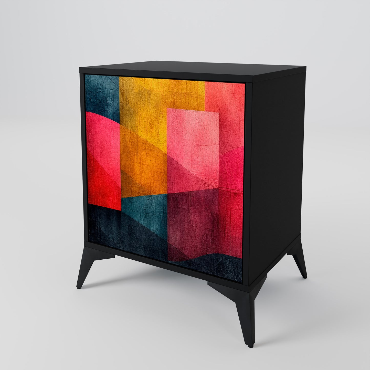 Credenza a 1 anta COLORFUL SOUNDS con finitura nera