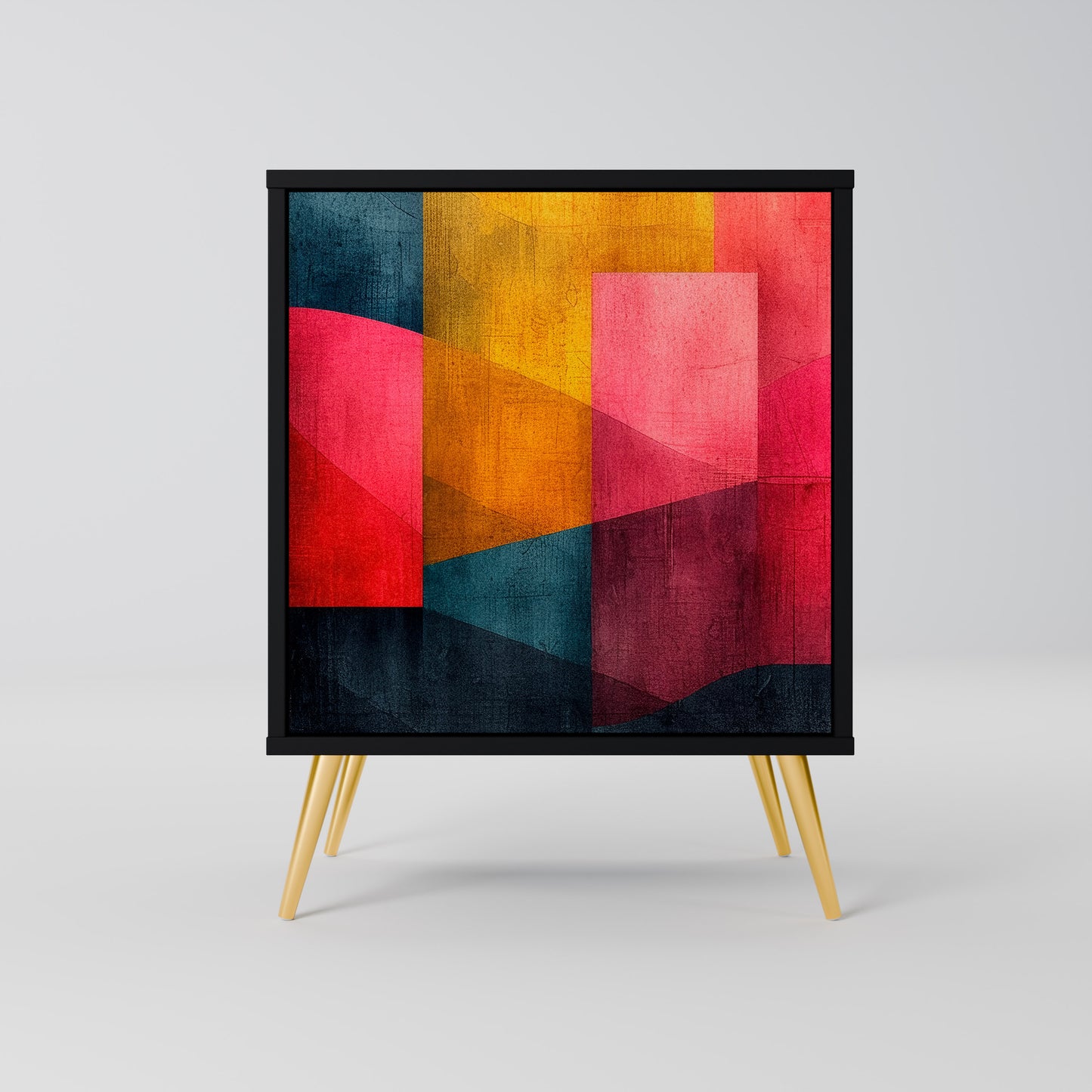 Credenza a 1 anta COLORFUL SOUNDS con finitura nera