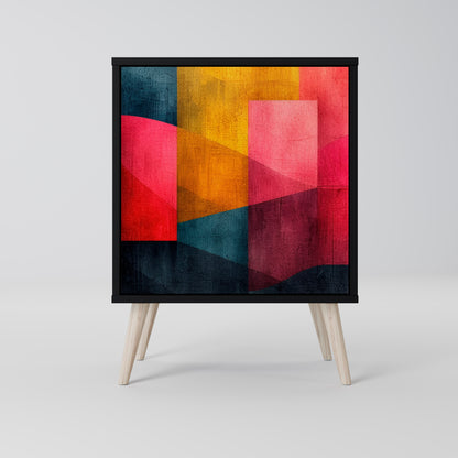 Credenza a 1 anta COLORFUL SOUNDS con finitura nera