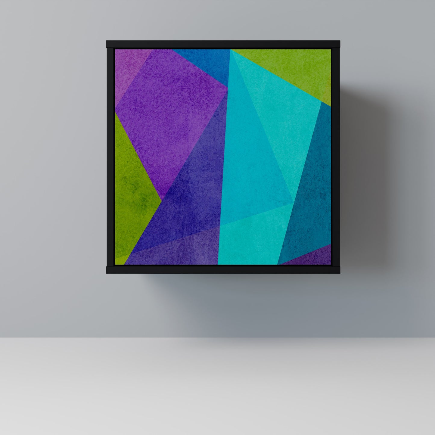 Credenza COLD SHOWCASE a 1 anta con finitura nera