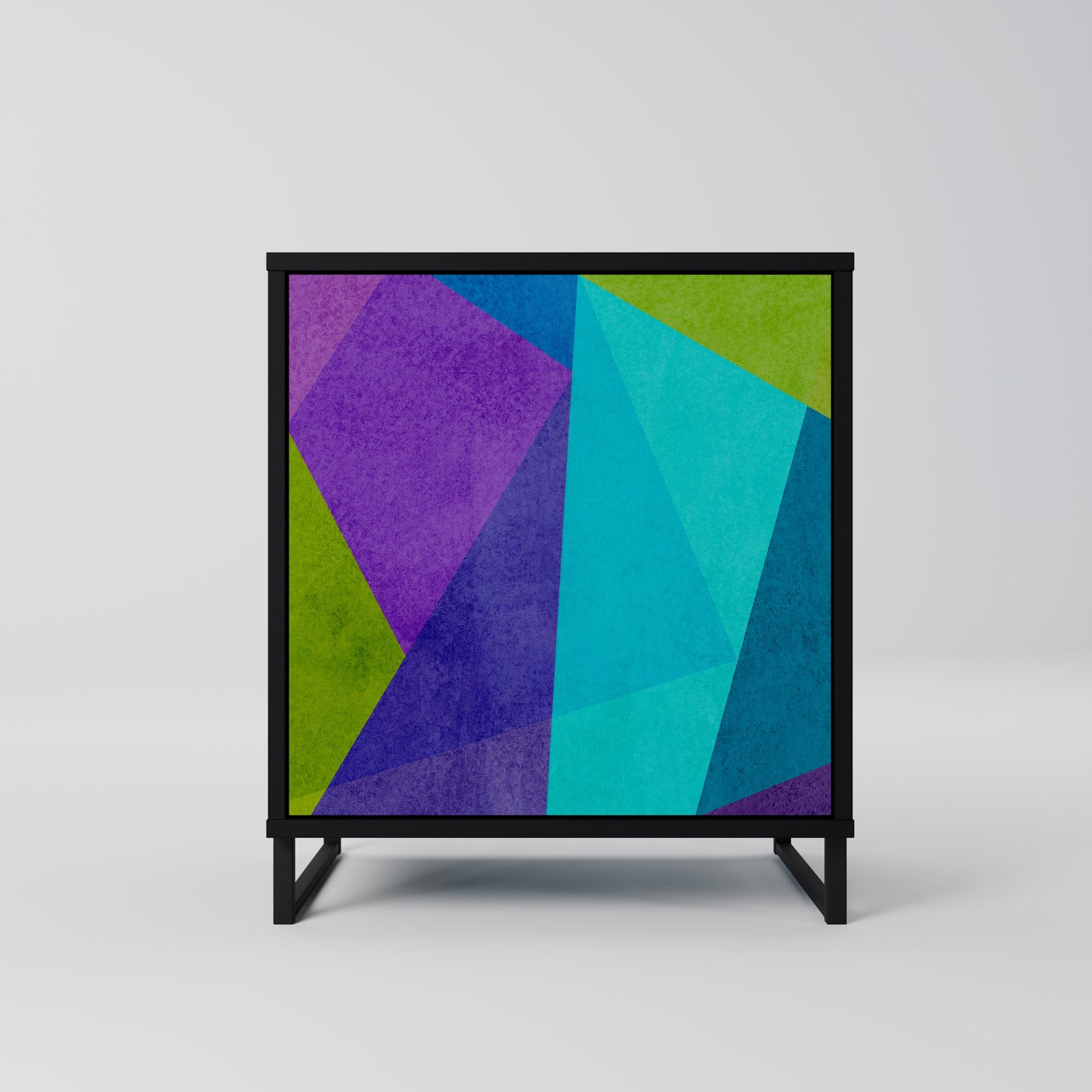 Credenza COLD SHOWCASE a 1 anta con finitura nera