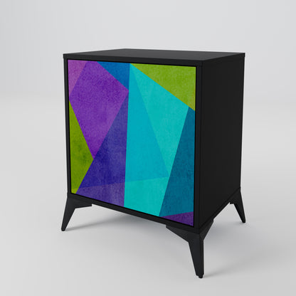 Credenza COLD SHOWCASE a 1 anta con finitura nera