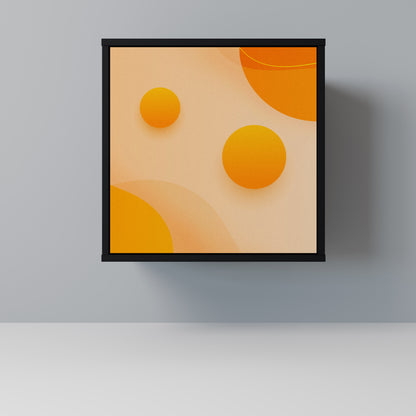 Credenza ORANGE ARRANGEMENT a 1 anta con finitura nera