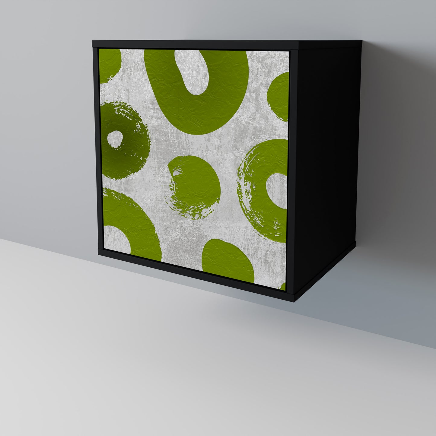 Credenza GREEN RHAPSODY a 1 anta con finitura nera