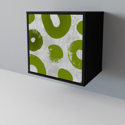 Credenza GREEN RHAPSODY a 1 anta con finitura nera