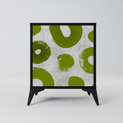 Credenza GREEN RHAPSODY a 1 anta con finitura nera