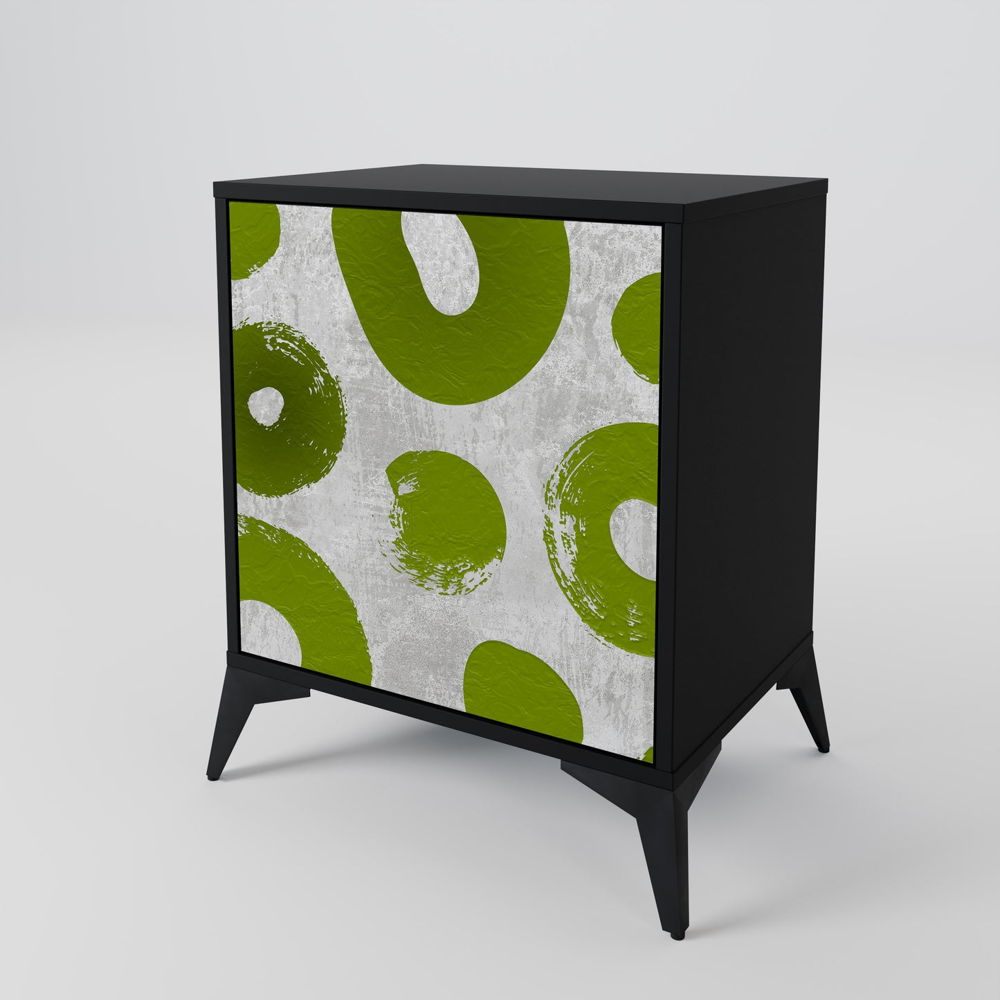 Credenza GREEN RHAPSODY a 1 anta con finitura nera