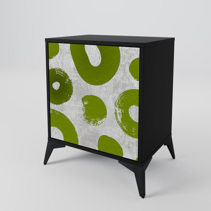 Credenza GREEN RHAPSODY a 1 anta con finitura nera