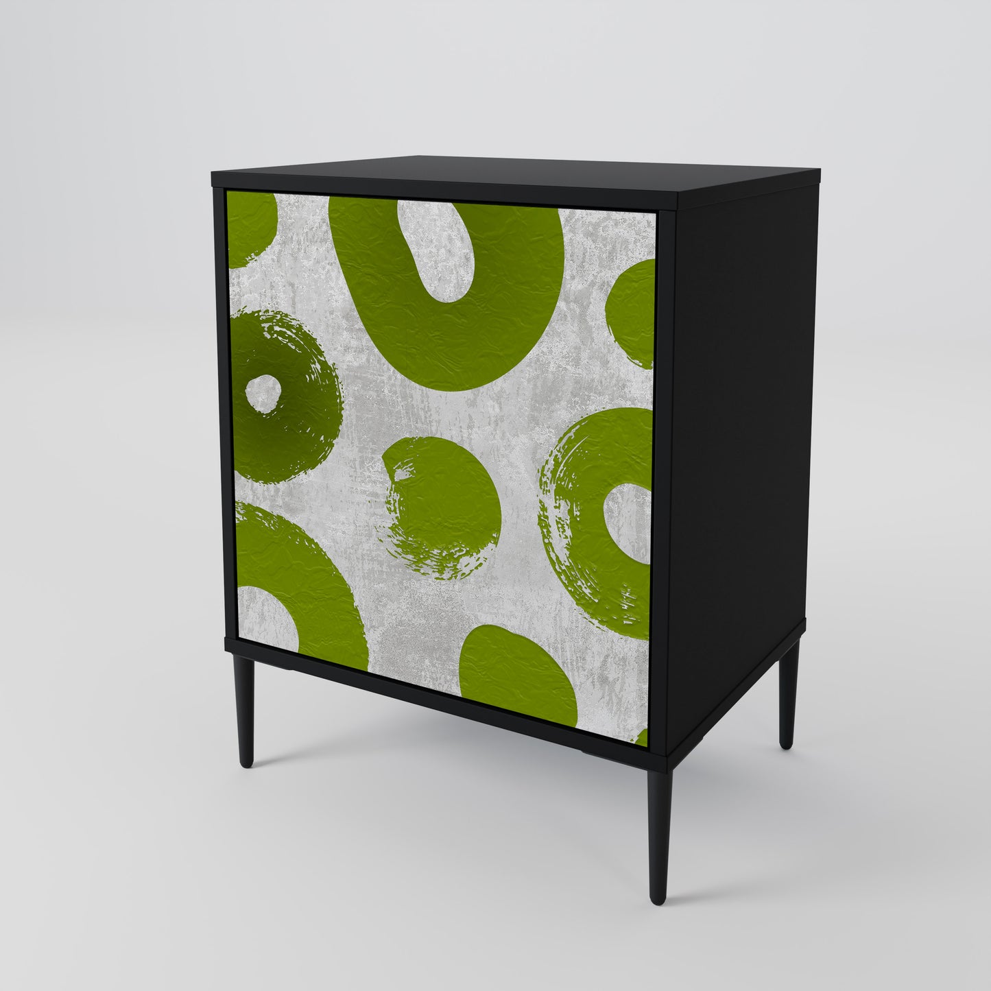 Credenza GREEN RHAPSODY a 1 anta con finitura nera
