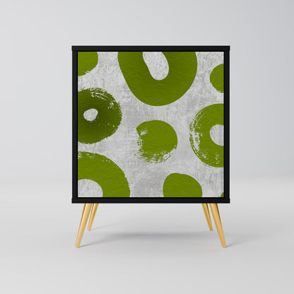 Credenza GREEN RHAPSODY a 1 anta con finitura nera