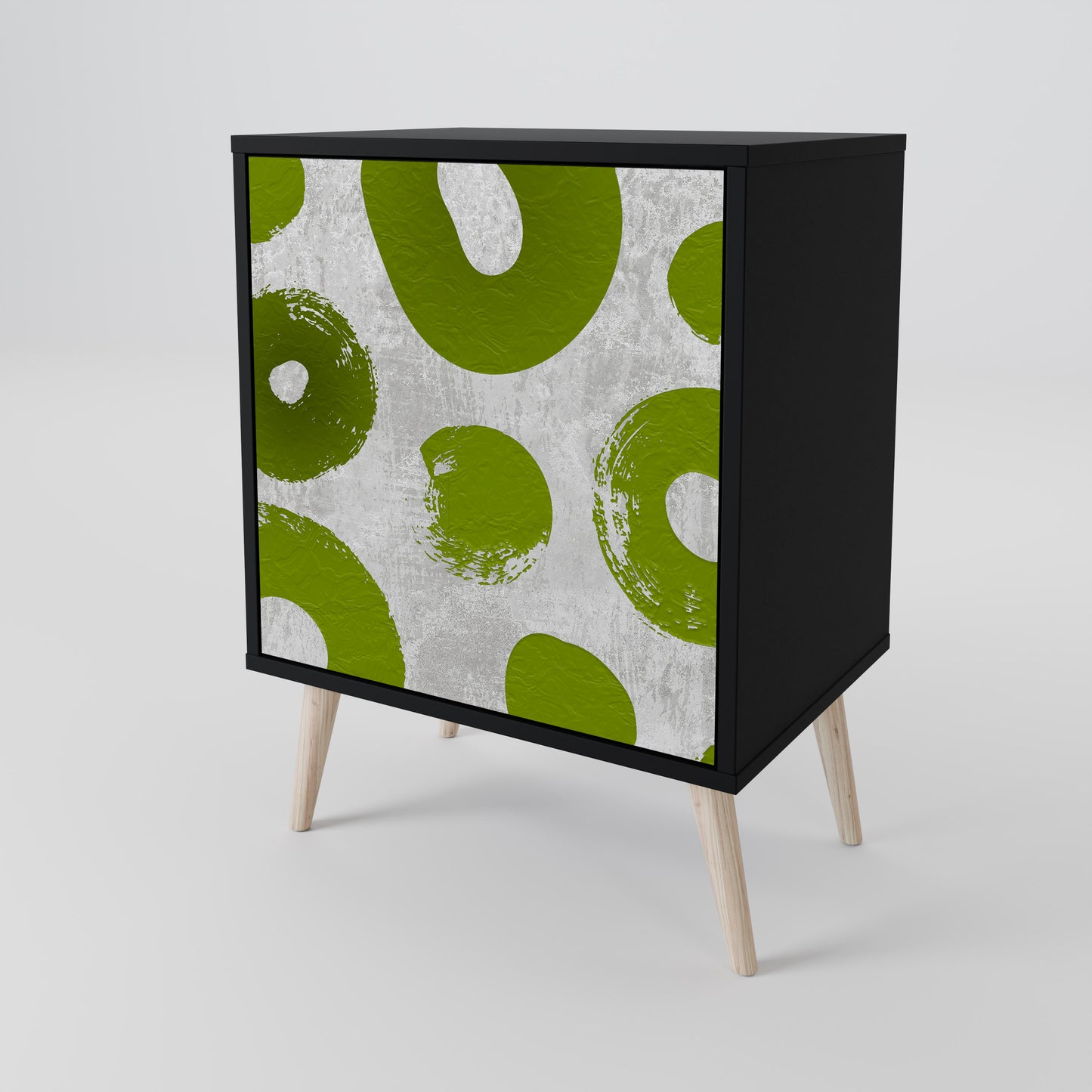 Credenza GREEN RHAPSODY a 1 anta con finitura nera