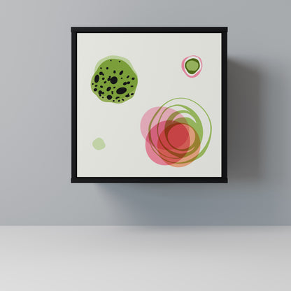 Credenza a 1 anta COLORFUL COSMOS con finitura nera