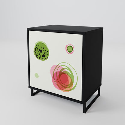Credenza a 1 anta COLORFUL COSMOS con finitura nera