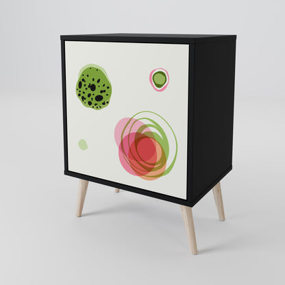 Credenza a 1 anta COLORFUL COSMOS con finitura nera
